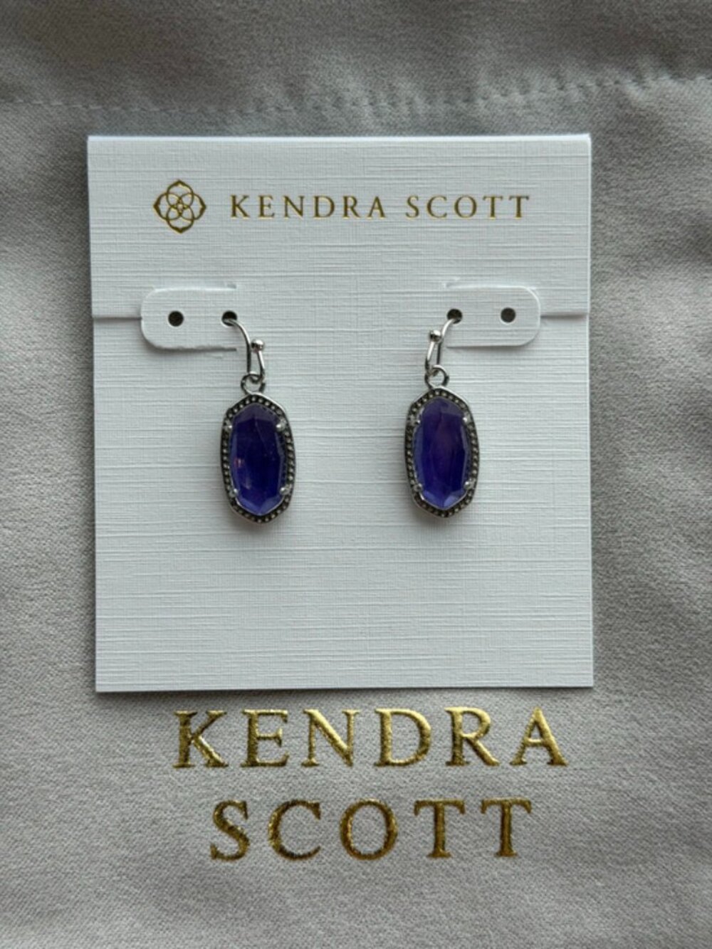 Kendra Scott Blue Pendant Earrings
